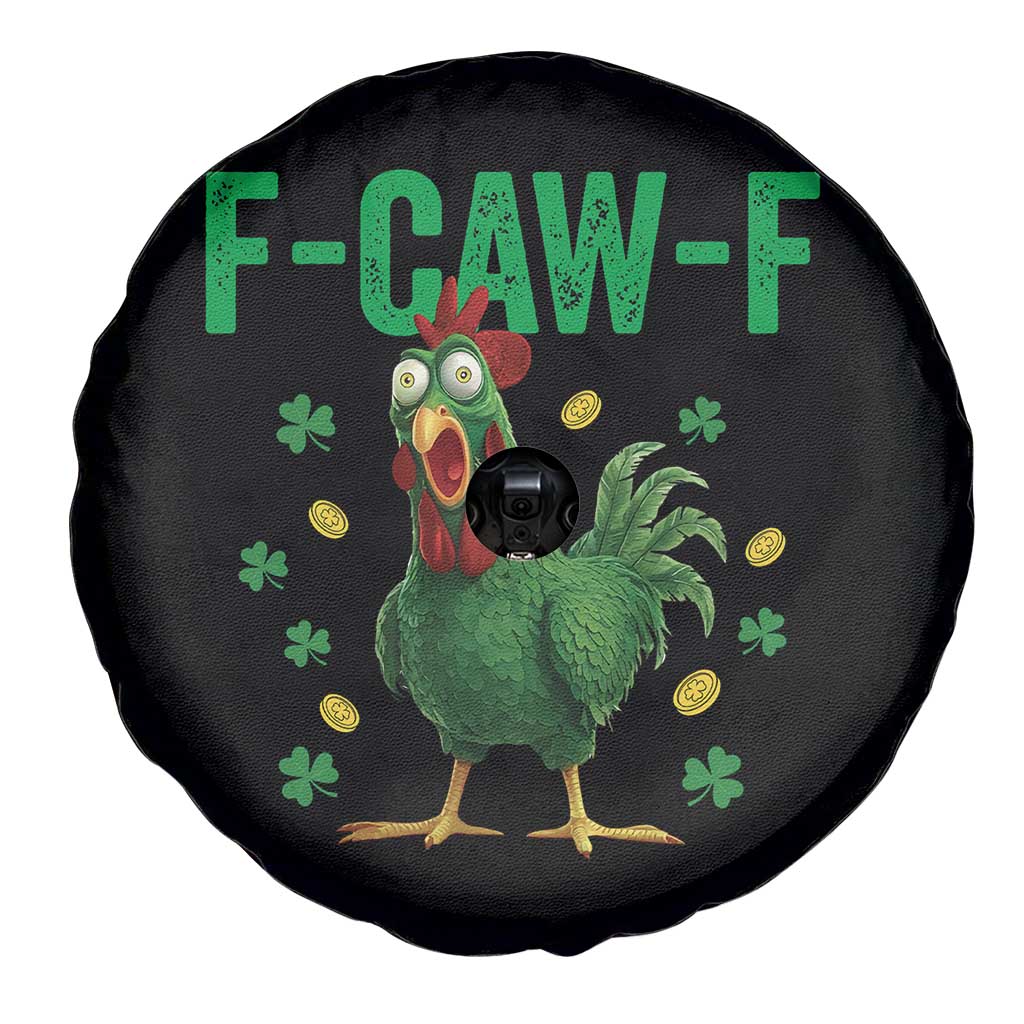 Funny St Patrick Day Spare Tire Cover F-Caw-F Lucky Chicken Meme