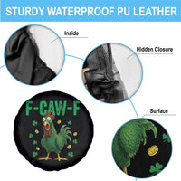 Funny St Patrick Day Spare Tire Cover F-Caw-F Lucky Chicken Meme