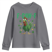 Funny St Patrick Day Youth Sweatshirt F-Caw-F Lucky Chicken Meme