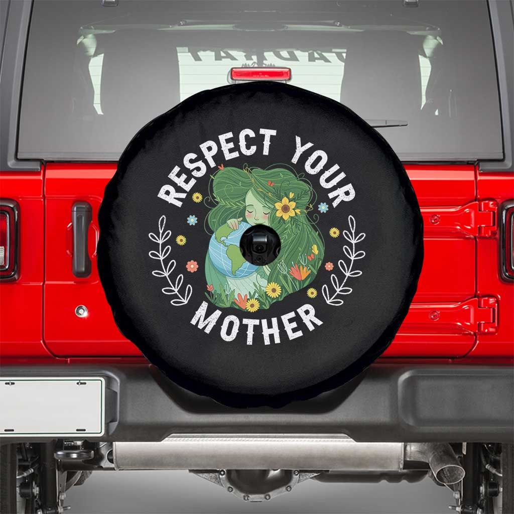 Respect Your Mother Spare Tire Cover Earth Mother Women Girl