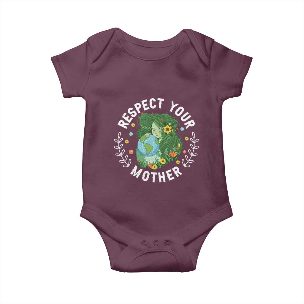 Respect Your Mother Baby Onesie Earth Mother Women Girl