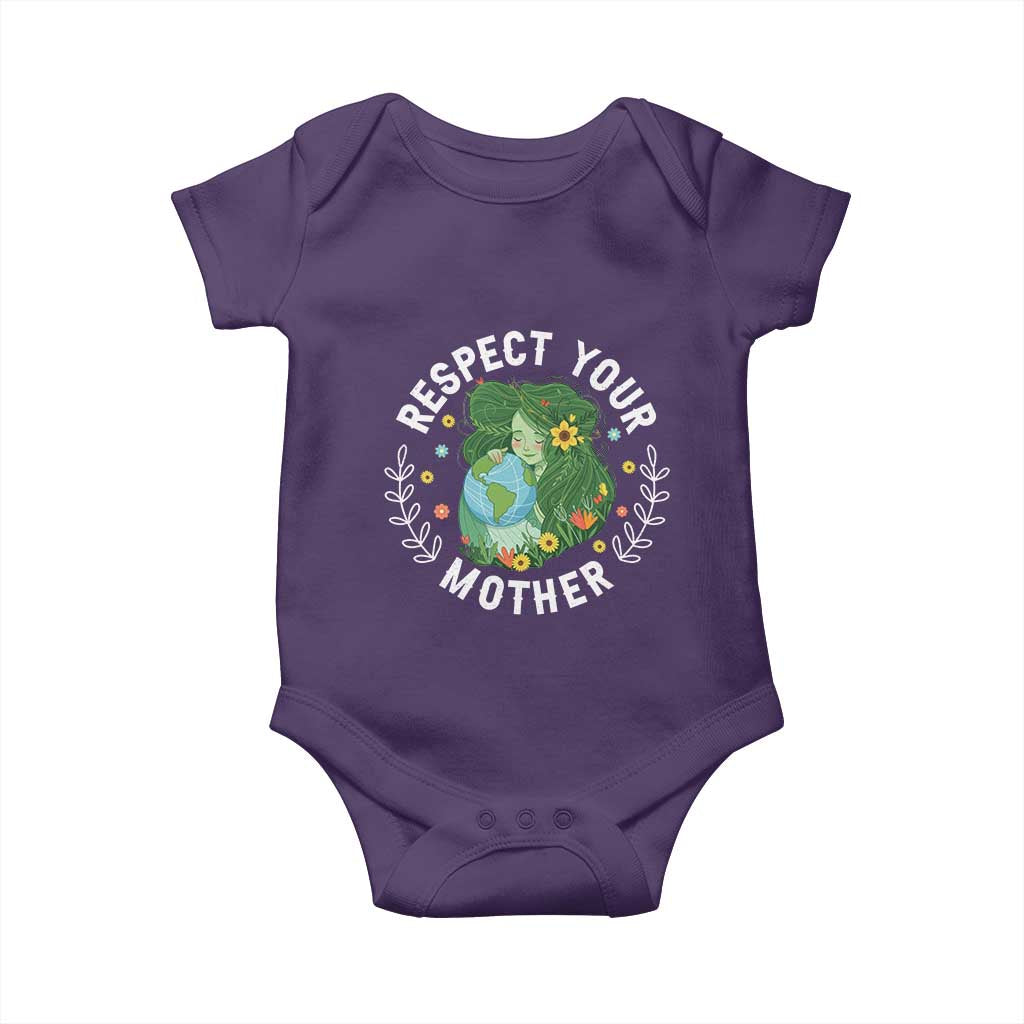 Respect Your Mother Baby Onesie Earth Mother Women Girl