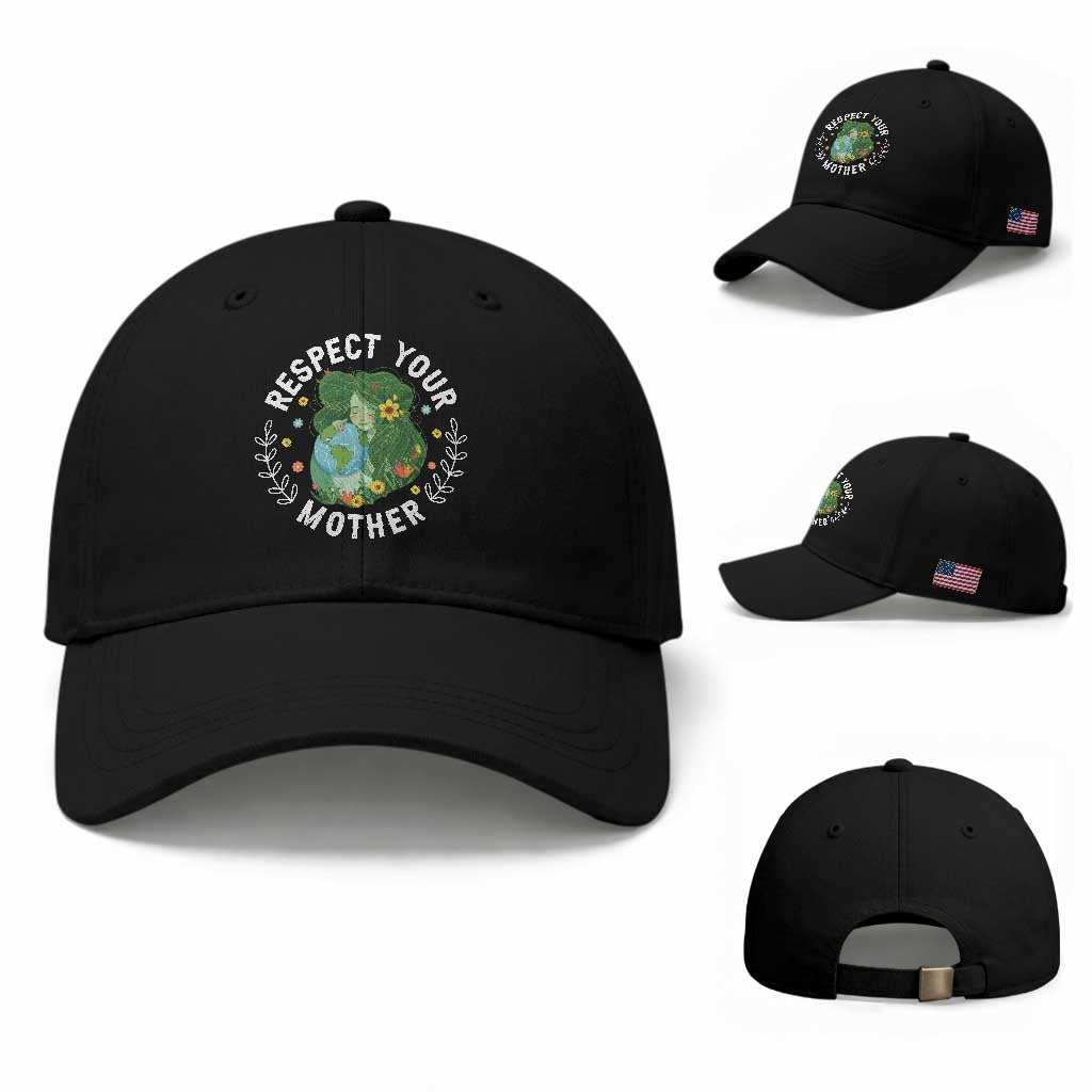 Respect Your Mother Baseball Cap Earth Mother Women Girl