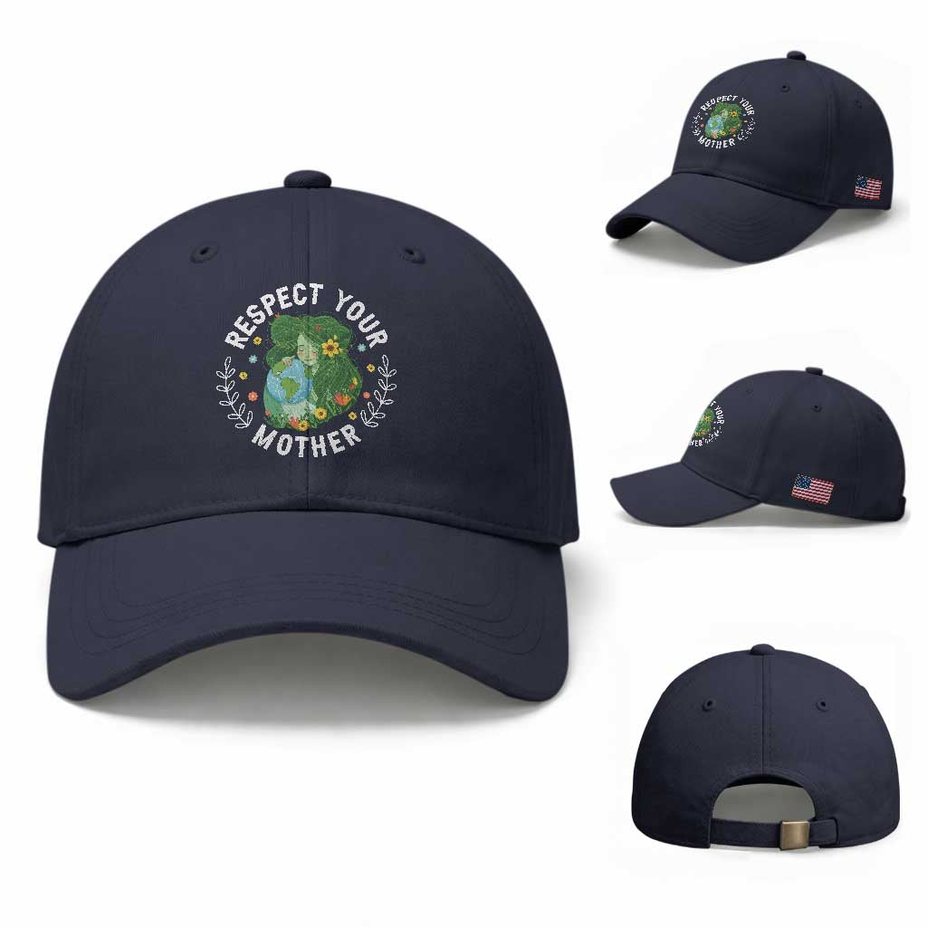 Respect Your Mother Baseball Cap Earth Mother Women Girl