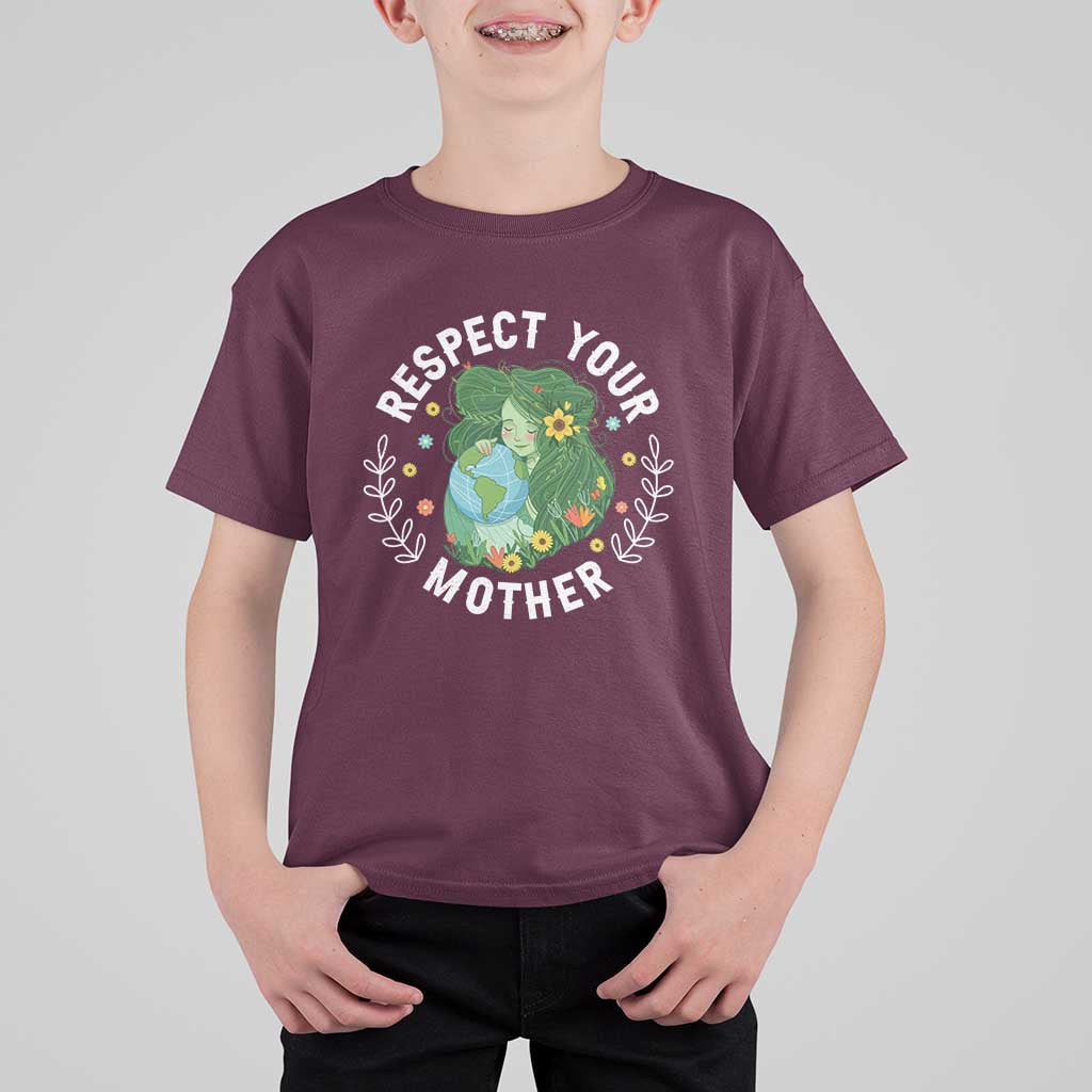 Respect Your Mother T Shirt For Kid Earth Mother Women Girl
