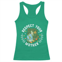 Respect Your Mother Racerback Tank Top Earth Mother Women Girl