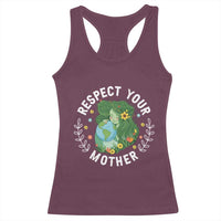 Respect Your Mother Racerback Tank Top Earth Mother Women Girl