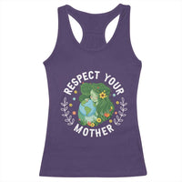 Respect Your Mother Racerback Tank Top Earth Mother Women Girl
