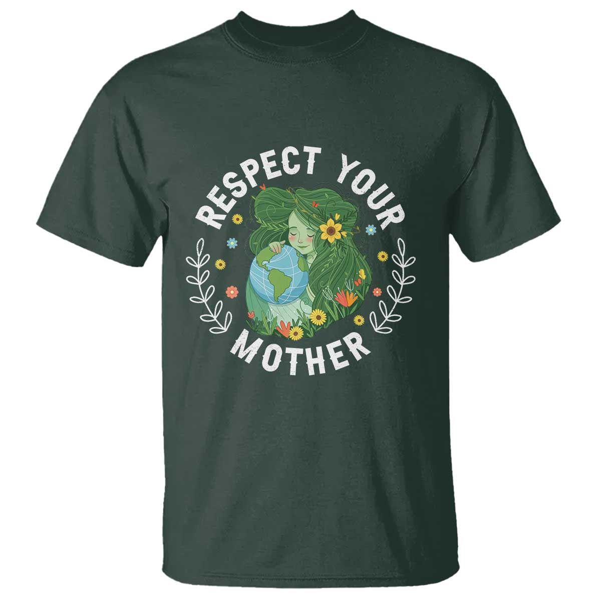 Respect Your Mother T Shirt Earth Mother Women Girl