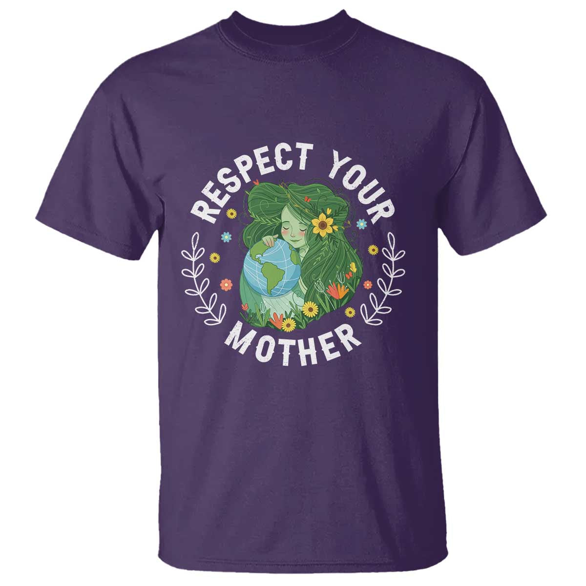 Respect Your Mother T Shirt Earth Mother Women Girl