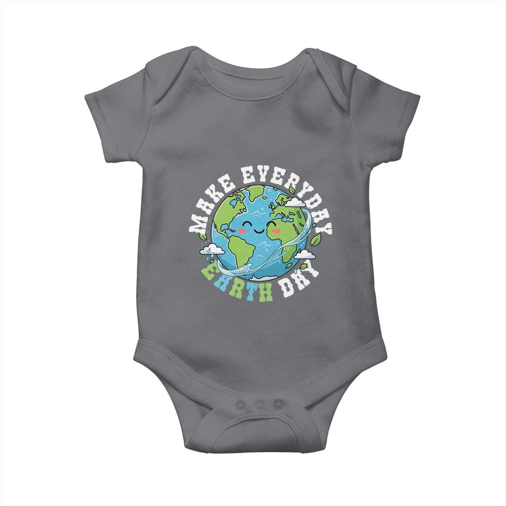 Funny Make Earth Day Every Day Baby Onesie Cute Environmental Awareness Earth Day