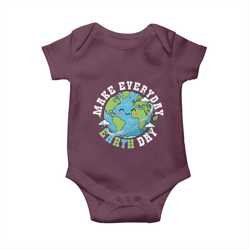 Funny Make Earth Day Every Day Baby Onesie Cute Environmental Awareness Earth Day