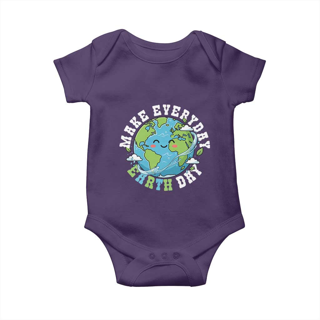 Funny Make Earth Day Every Day Baby Onesie Cute Environmental Awareness Earth Day