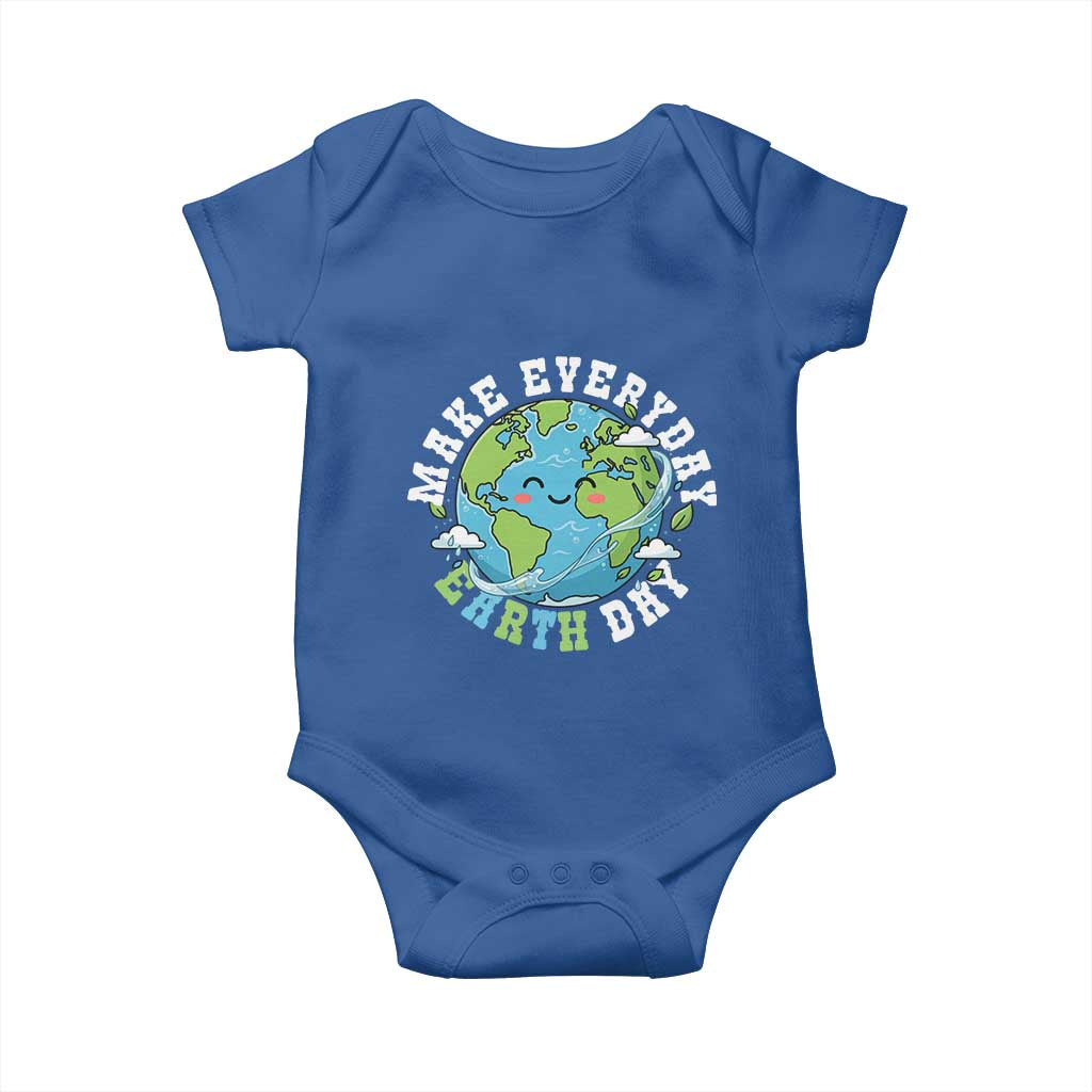 Funny Make Earth Day Every Day Baby Onesie Cute Environmental Awareness Earth Day