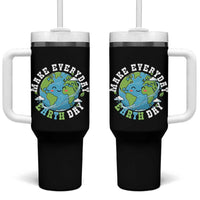 Funny Make Earth Day Every Day Tumbler With Handle Cute Environmental Awareness Earth Day