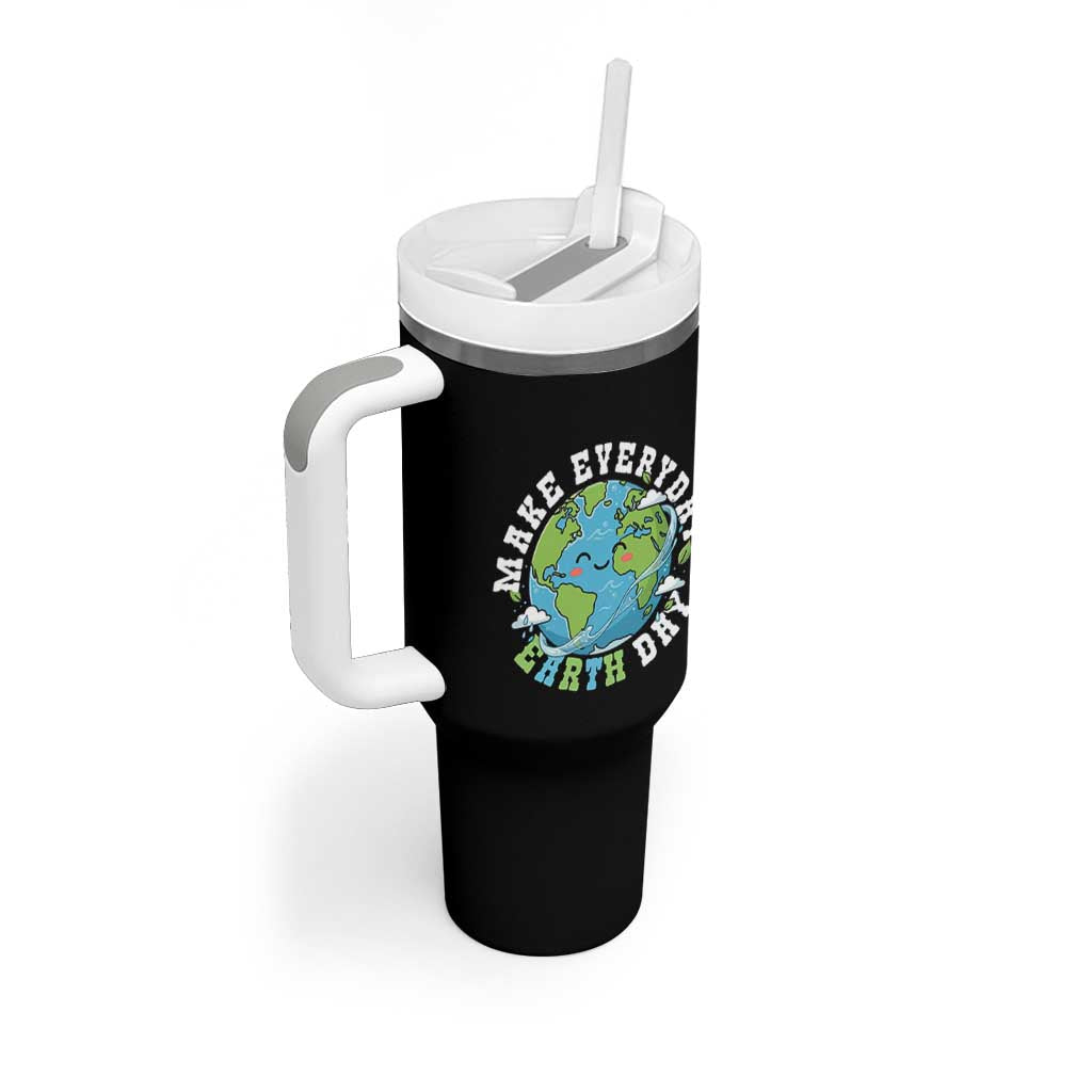 Funny Make Earth Day Every Day Tumbler With Handle Cute Environmental Awareness Earth Day