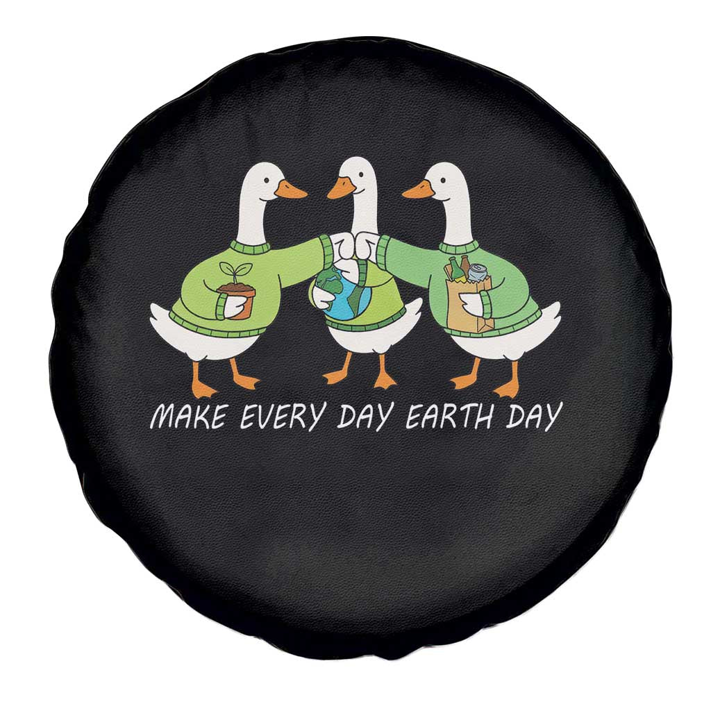 Funny Earth Day Spare Tire Cover Silly Goose Make Earth Day Every Day
