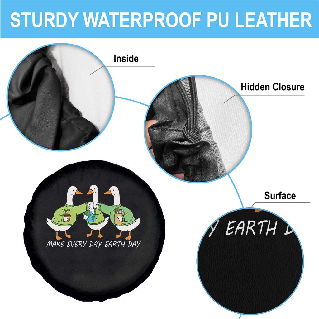 Funny Earth Day Spare Tire Cover Silly Goose Make Earth Day Every Day