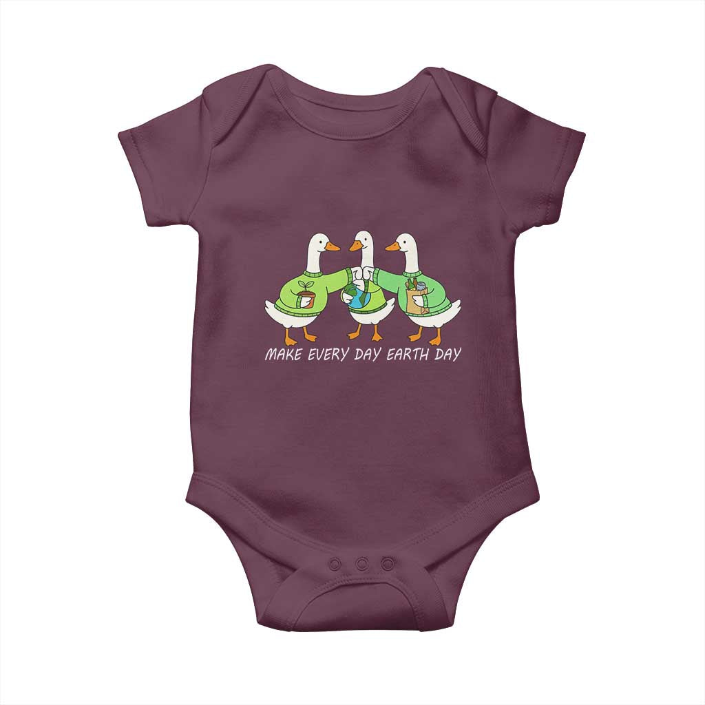 Funny Earth Day Baby Onesie Silly Goose Make Earth Day Every Day