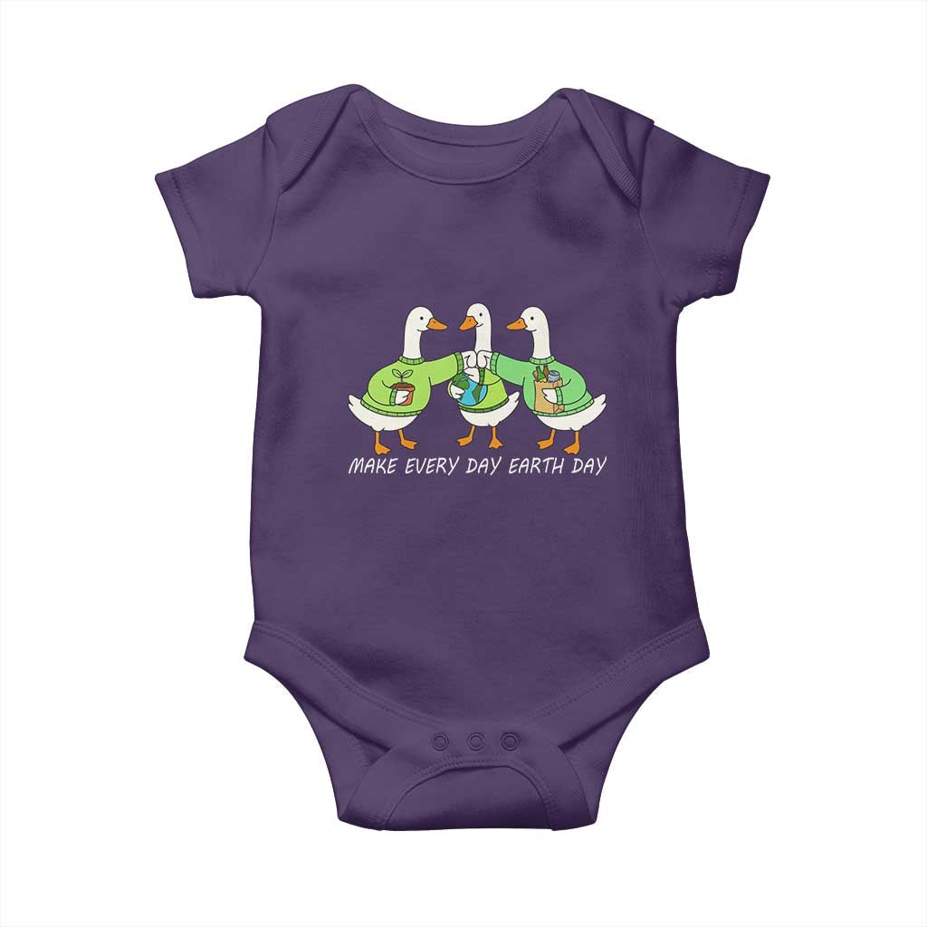 Funny Earth Day Baby Onesie Silly Goose Make Earth Day Every Day