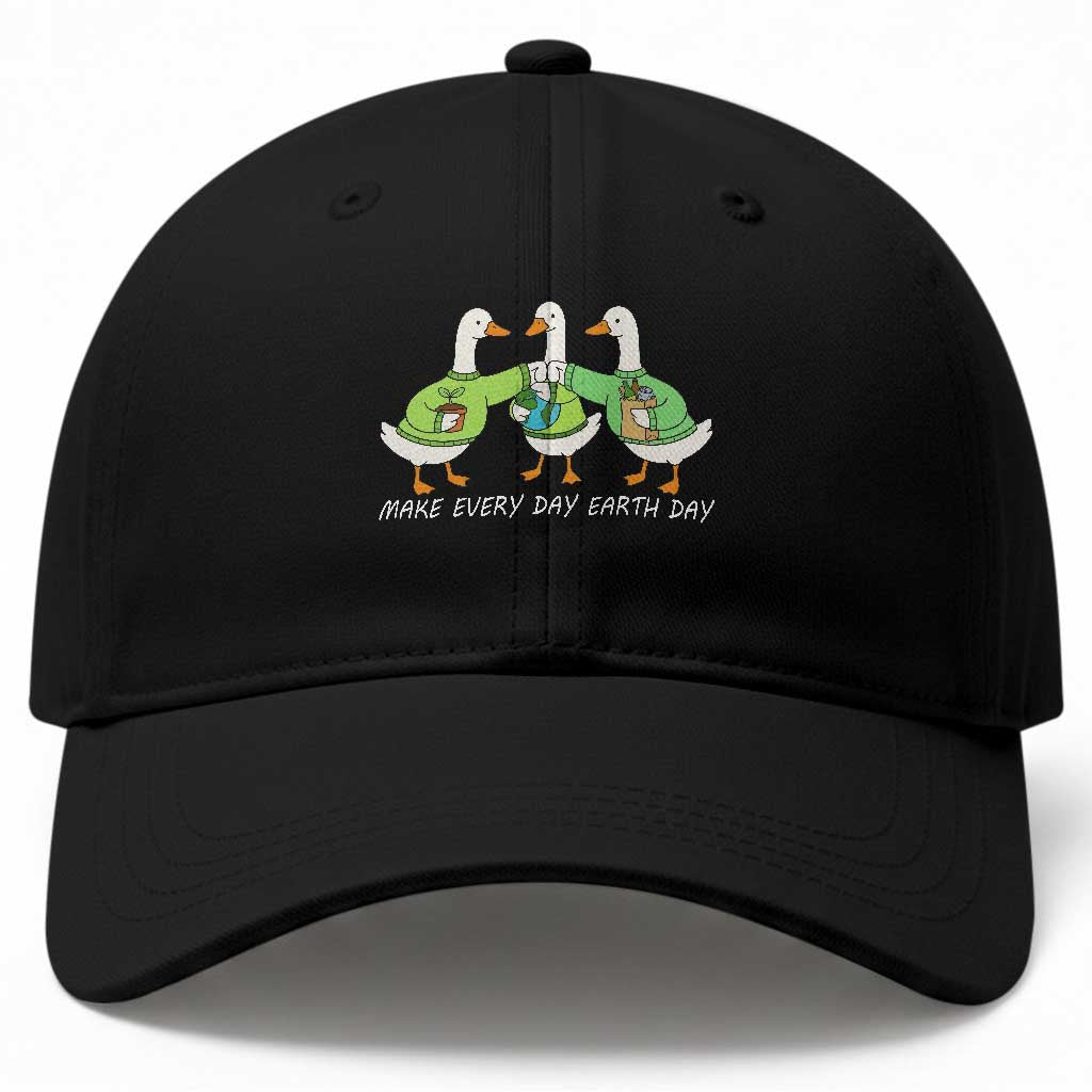 Funny Earth Day Baseball Cap Silly Goose Make Earth Day Every Day