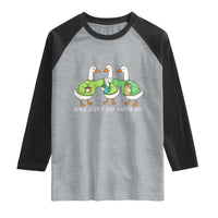 Funny Earth Day Raglan Shirt Silly Goose Make Earth Day Every Day