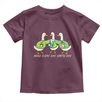 Funny Earth Day Toddler T Shirt Silly Goose Make Earth Day Every Day
