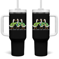 Funny Earth Day Tumbler With Handle Silly Goose Make Earth Day Every Day