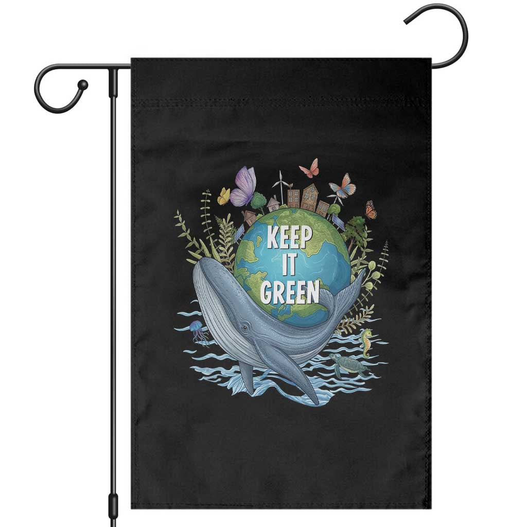 Keep It Green Earth Day Garden Flag Eco-Friendly Nature Environmental Awareness