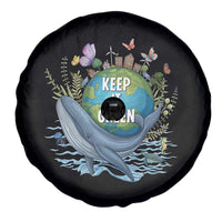 Keep It Green Earth Day Spare Tire Cover Eco-Friendly Nature Environmental Awareness