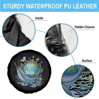 Keep It Green Earth Day Spare Tire Cover Eco-Friendly Nature Environmental Awareness