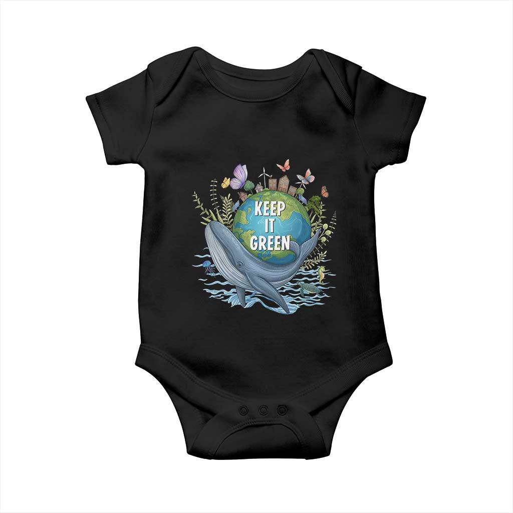 Keep It Green Earth Day Baby Onesie Eco-Friendly Nature Environmental Awareness