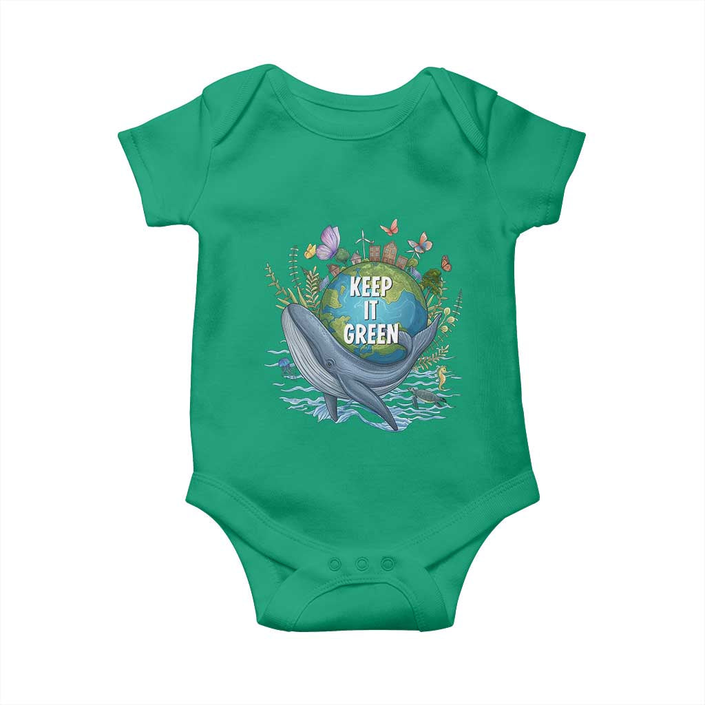 Keep It Green Earth Day Baby Onesie Eco-Friendly Nature Environmental Awareness