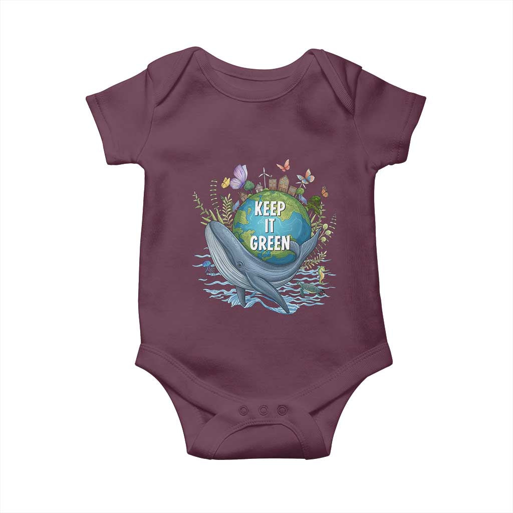 Keep It Green Earth Day Baby Onesie Eco-Friendly Nature Environmental Awareness