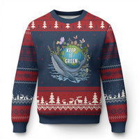 Keep It Green Earth Day Ugly Christmas Sweater Eco-Friendly Nature Environmental Awareness