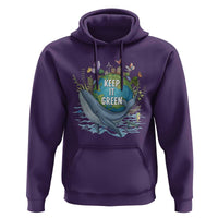 Keep It Green Earth Day Hoodie Eco-Friendly Nature Environmental Awareness