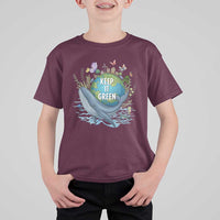 Keep It Green Earth Day T Shirt For Kid Eco-Friendly Nature Environmental Awareness