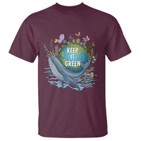 Keep It Green Earth Day T Shirt Eco-Friendly Nature Environmental Awareness
