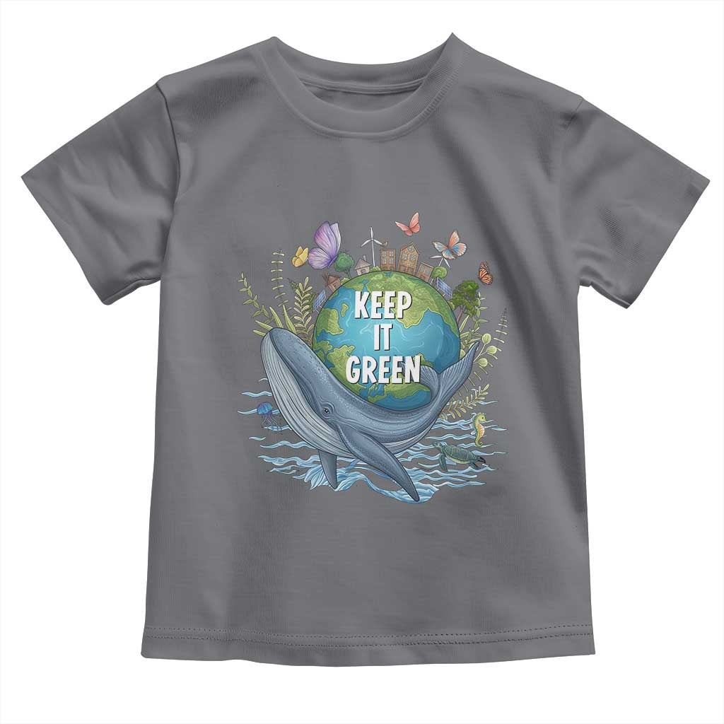 Keep It Green Earth Day Toddler T Shirt Eco-Friendly Nature Environmental Awareness