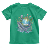 Keep It Green Earth Day Toddler T Shirt Eco-Friendly Nature Environmental Awareness