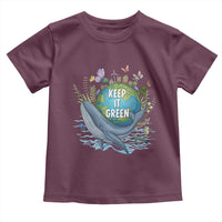 Keep It Green Earth Day Toddler T Shirt Eco-Friendly Nature Environmental Awareness
