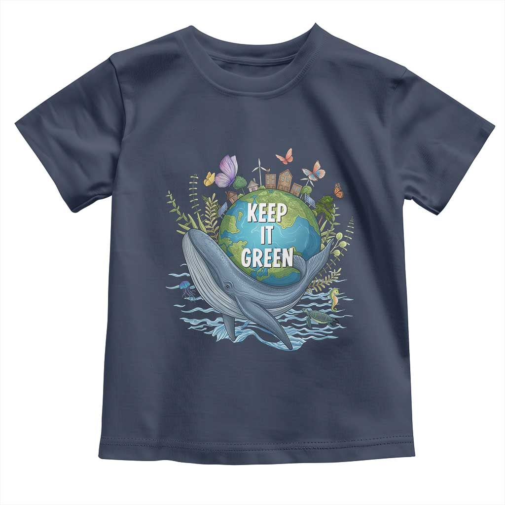 Keep It Green Earth Day Toddler T Shirt Eco-Friendly Nature Environmental Awareness
