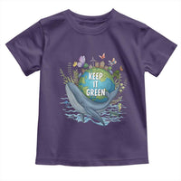 Keep It Green Earth Day Toddler T Shirt Eco-Friendly Nature Environmental Awareness