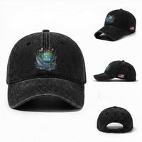 Keep It Green Earth Day Washed Cotton Baseball Cap Eco-Friendly Nature Environmental Awareness