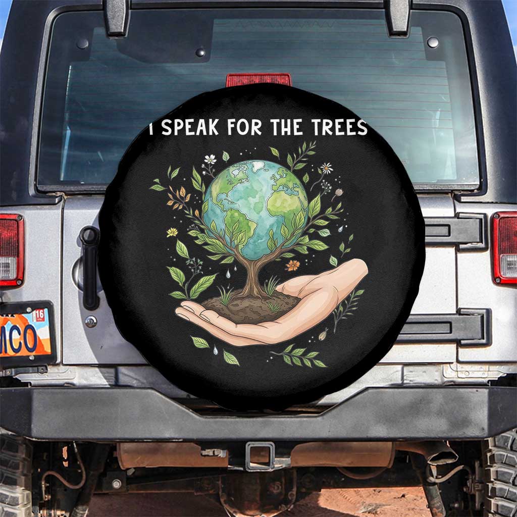 I Speak For The Trees Spare Tire Cover Earth Day Awareness