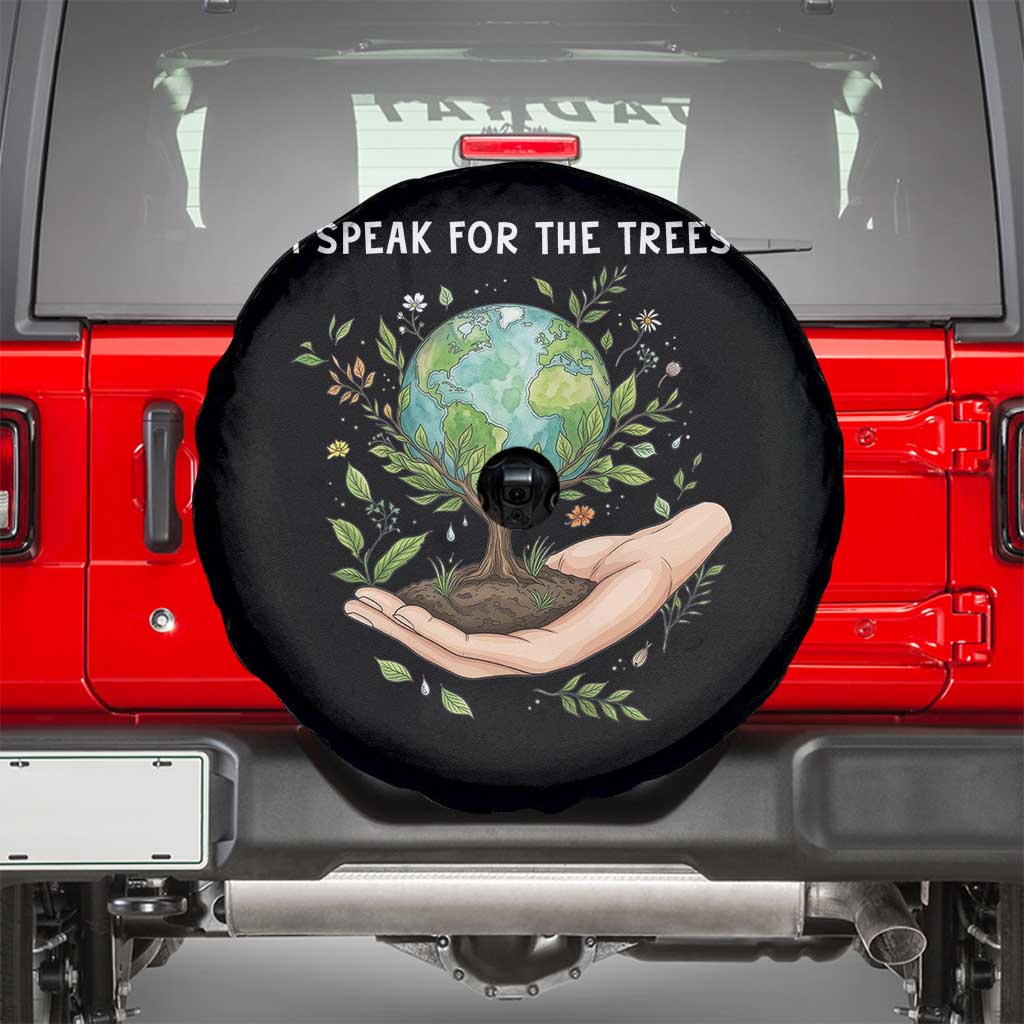 I Speak For The Trees Spare Tire Cover Earth Day Awareness