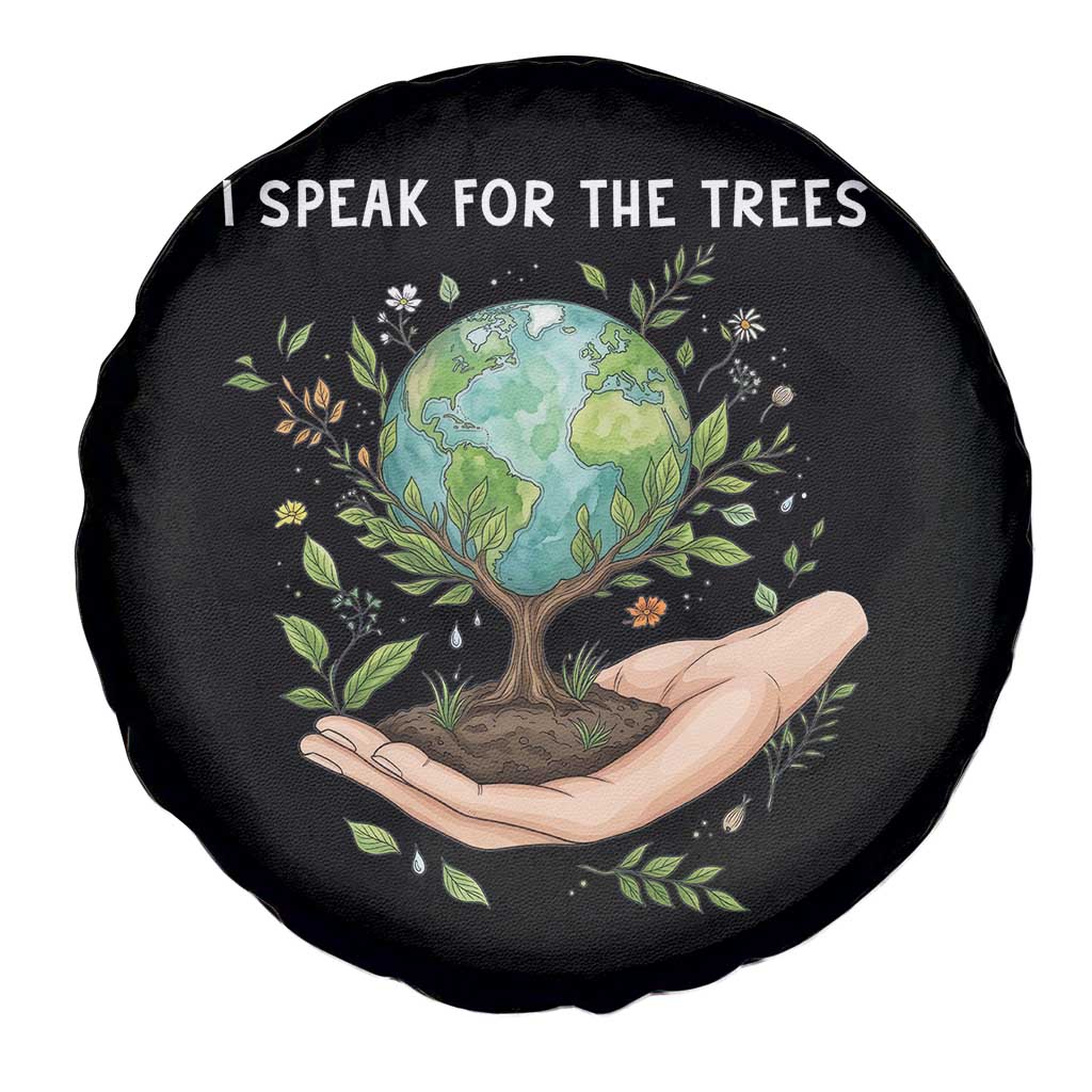 I Speak For The Trees Spare Tire Cover Earth Day Awareness