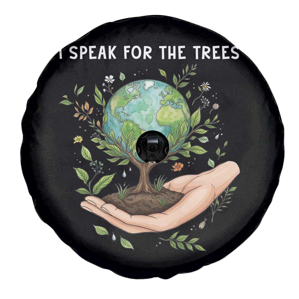 I Speak For The Trees Spare Tire Cover Earth Day Awareness