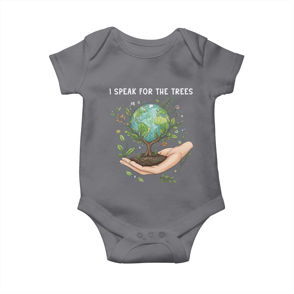I Speak For The Trees Baby Onesie Earth Day Awareness