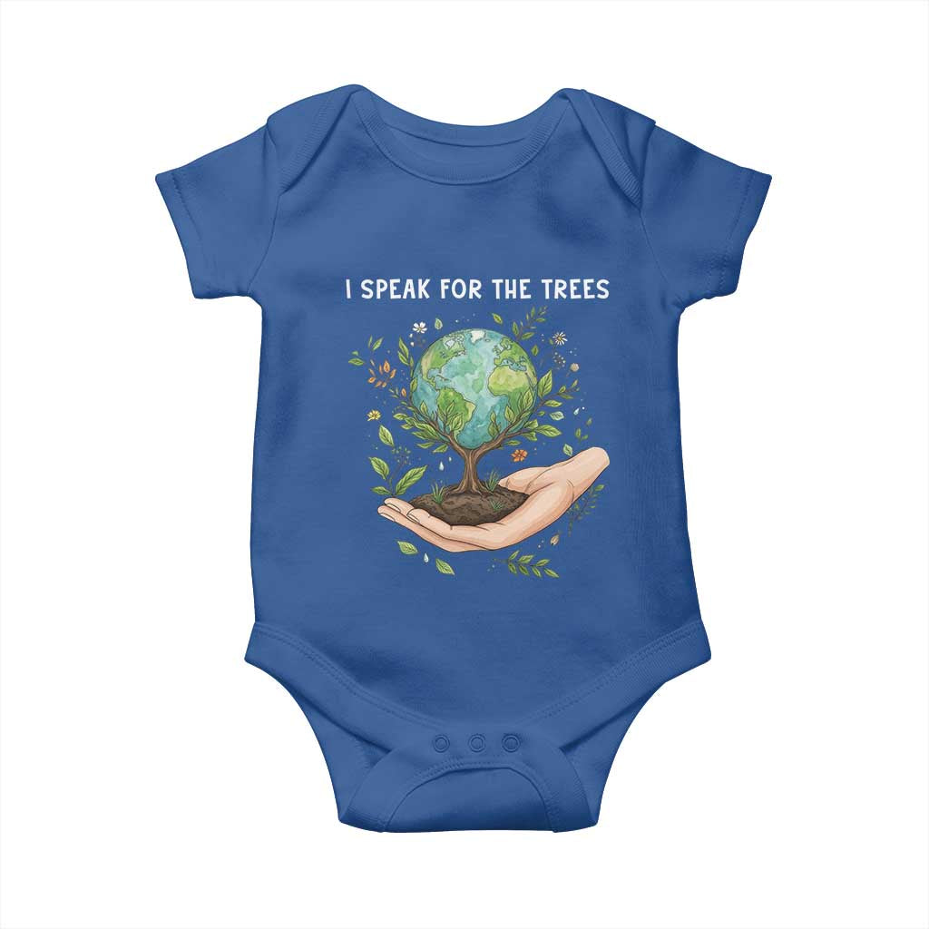 I Speak For The Trees Baby Onesie Earth Day Awareness